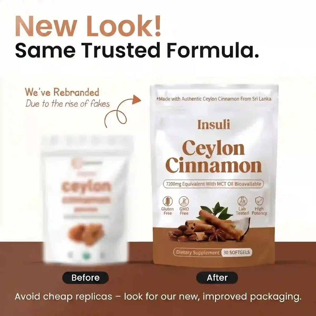 Ceylon Cinnamon 7200mg Equivalent with MCT Oil
