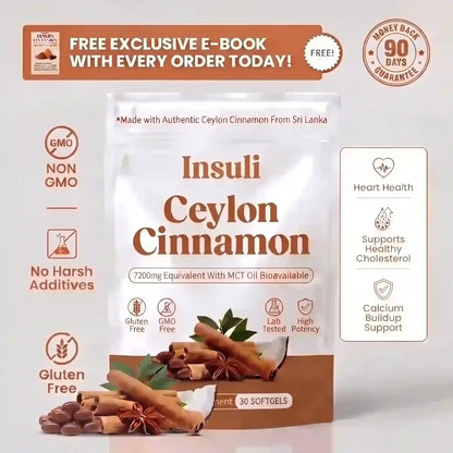 Ceylon Cinnamon 7200mg Equivalent with MCT Oil