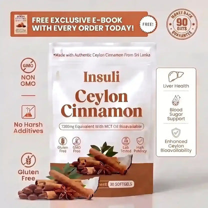 Ceylon Cinnamon 7200mg Equivalent with MCT Oil