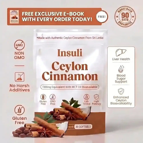 Ceylon Cinnamon 7200mg Equivalent with MCT Oil